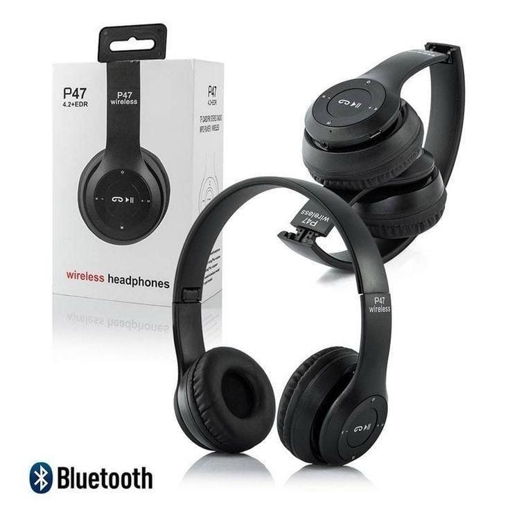 Wireless Stereo Headphones, Black