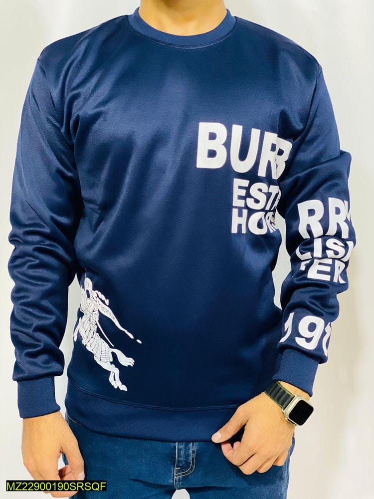 1 Pcs Men's Stitched Polyester Fleece Plain Sweatshirt